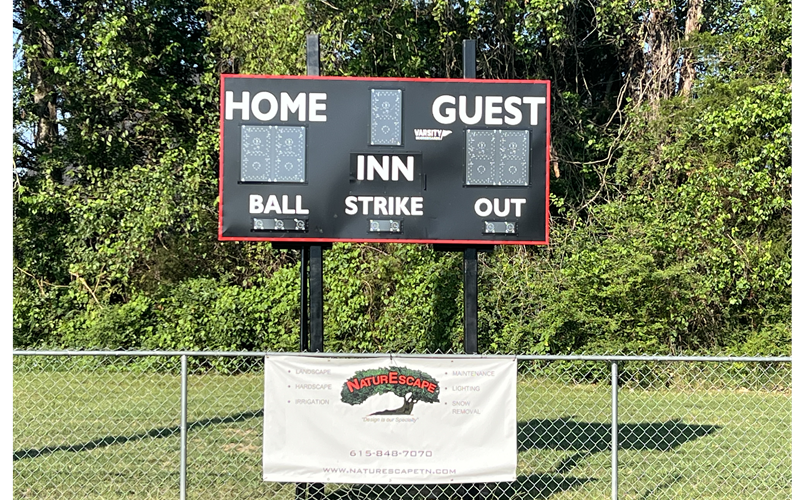 New Scoreboards at Field 1 and Field 3